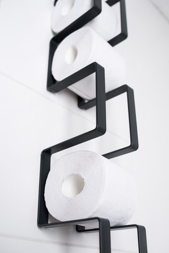 Metal Wall Mounted Metal Holder for Toilet Paper Rolls