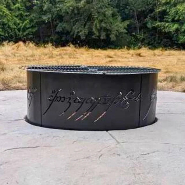 Outdoor Wood Burning Metal Fire Pit 