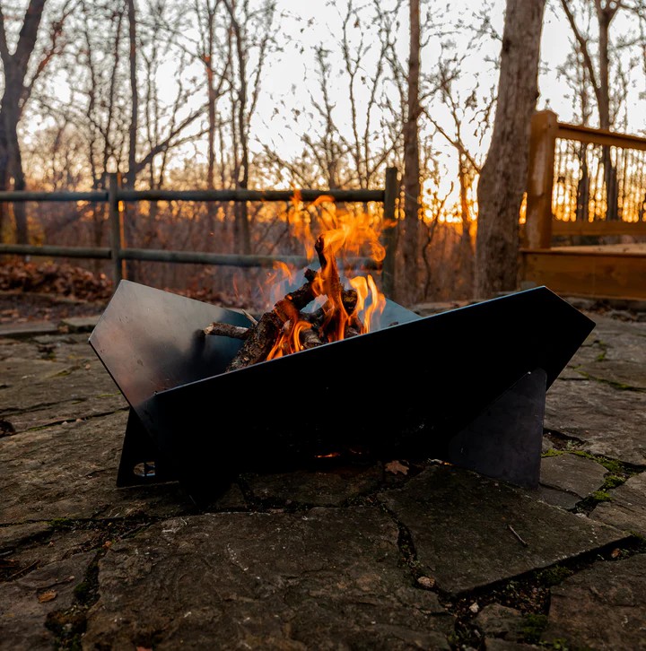 Custom Outdoor Wood Fire Ring Pits