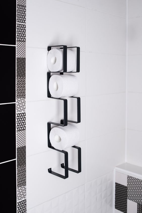 Metal Wall Mounted Metal Holder for Toilet Paper Rolls