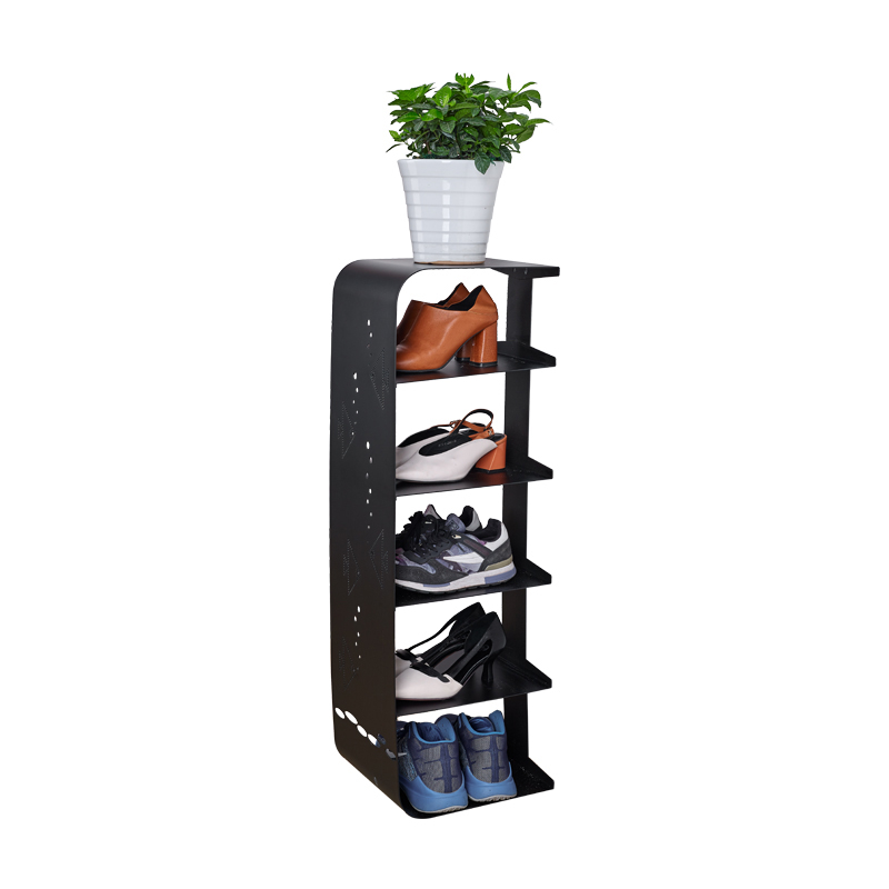 Hot Sale Black Metal Shoe Rack for Living Room