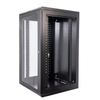19 Inch Wall Mount Network Cabinet with Glass Door Double Section