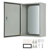 Outdoor Painted Steel metal enclosure Cabinets & Box Manufacturer With Safety Locks Hinged Mounting Plate