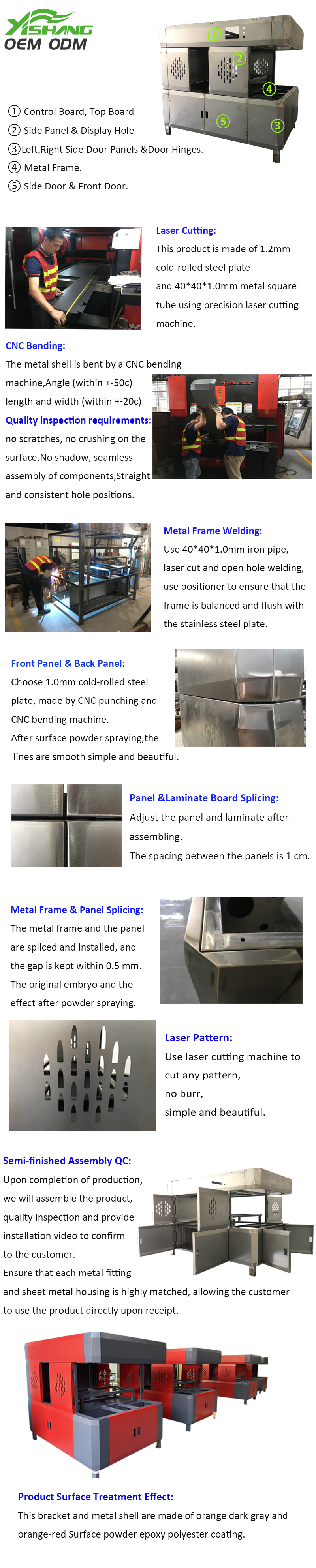 Custom Large Packaging Equipment Sheet Metal Enclosure