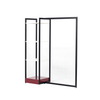 Durable free standing clothes and bag garment display metal rack 