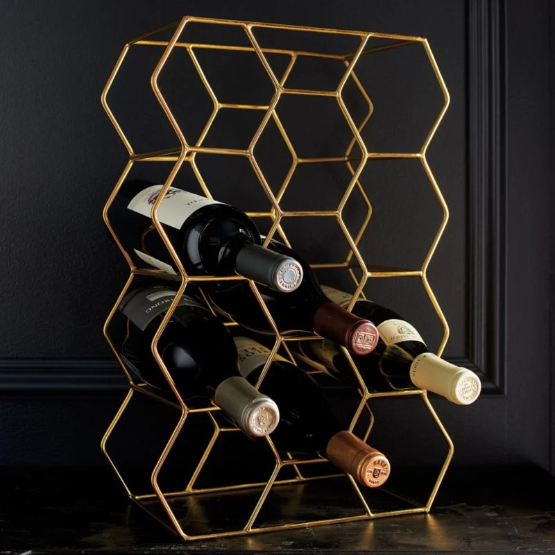 Bottle Gold Wine Rack
