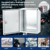 Outdoor IP65 IP Wall/Pole Mounted Industrial One-Piece Ventilation Steel Electric Box Metal Enclosure