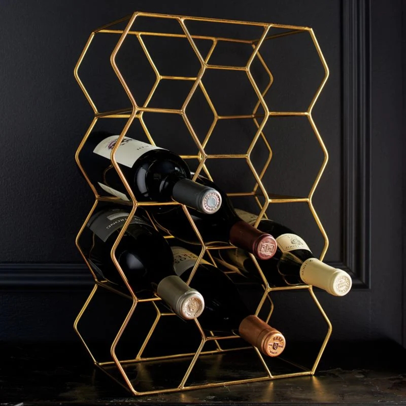 Custom Metal Wine Bottle Rack